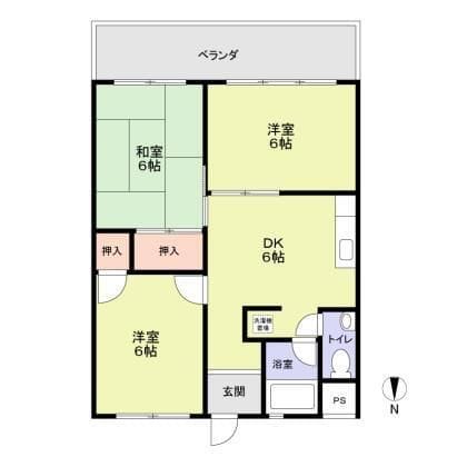 仁平フラッツ 304 間取り図