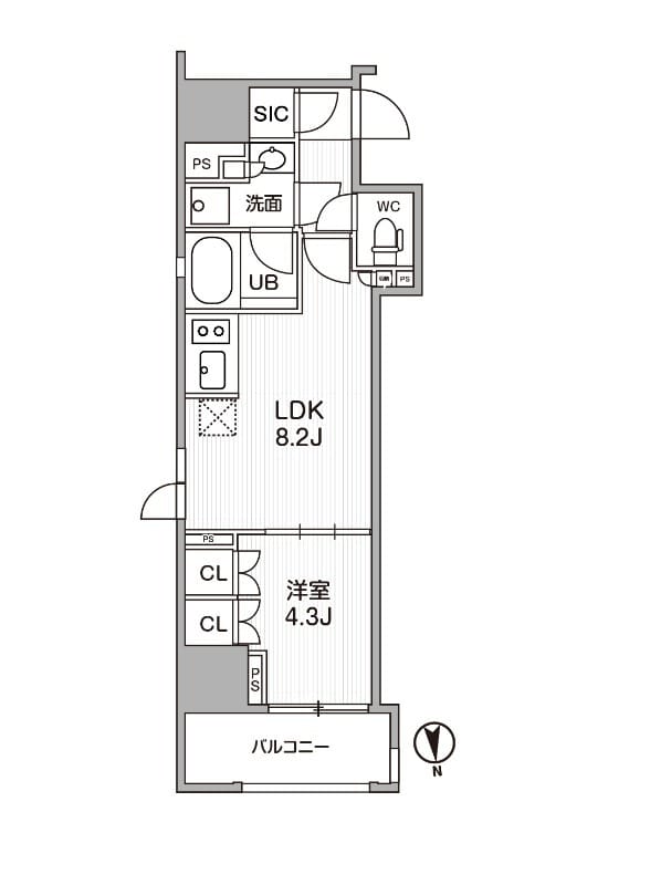 シーズンフラッツ新御徒町 1101