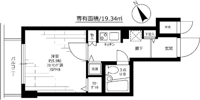 ステージファースト青山 304 間取り図