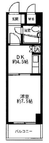ホワイトガーデン東田 0510 間取り図