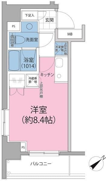 パークハビオ東向島 801 間取り図