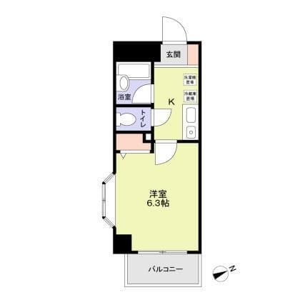 ルベールデュソレイユ 306 間取り図