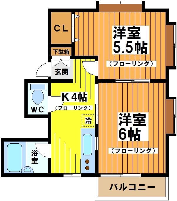 ガルデン3 202 間取り図