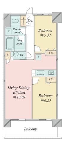 レジディア南千住 0607 間取り図