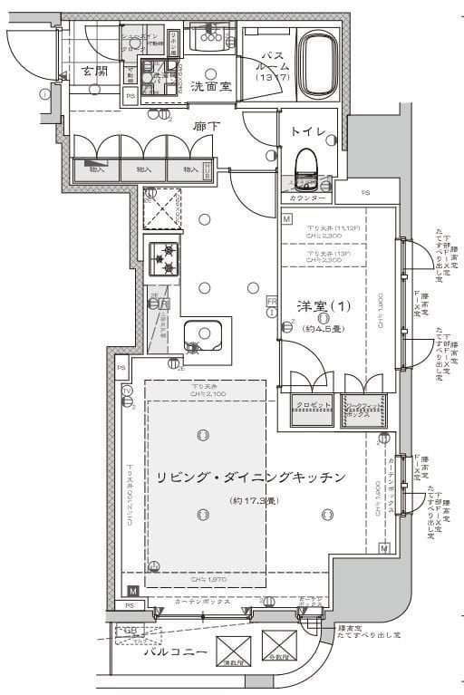 ライオンズミレス蔵前 1107