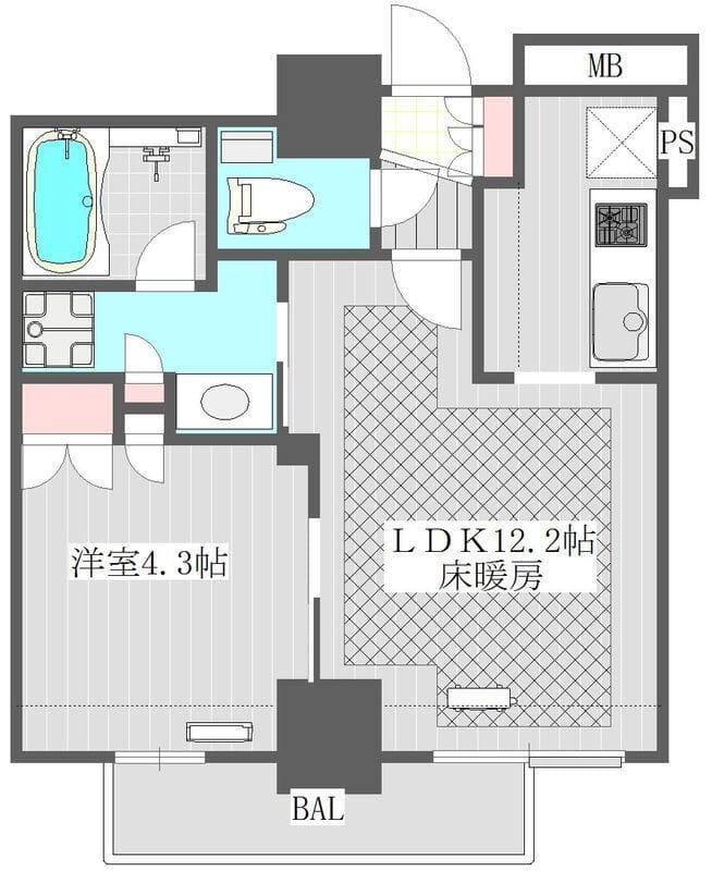 D’クラディア・イヴァン初台 1302 間取り図