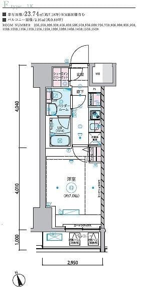 GENOVIA金町 1206 間取り図