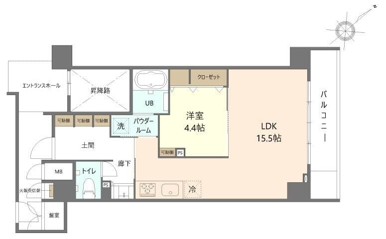 Co.CREA 101 間取り図