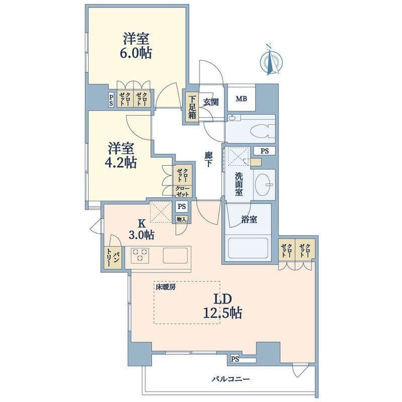 ブランズ西荻窪 501 間取り図