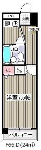 グランシャルム葛西(F-066) 602 間取り図