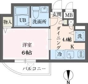 ウィンベルデュエット恵比寿2 0404 間取り図