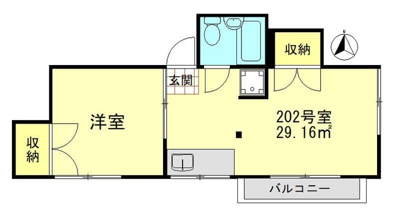 メゾン氷川台 202 間取り図