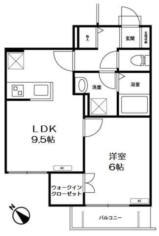 Belle Fiore 202 間取り図