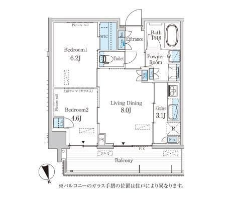 パークアクシス柏の葉 1217 間取り図