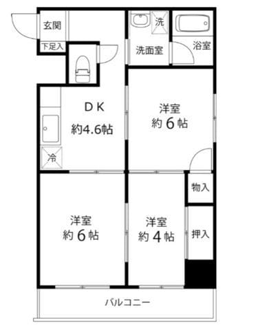 T’s garden大島 303 間取り図
