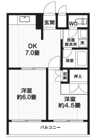 T’s garden大島 705 間取り図