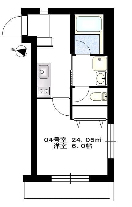 b’CASA東十条 304 間取り図