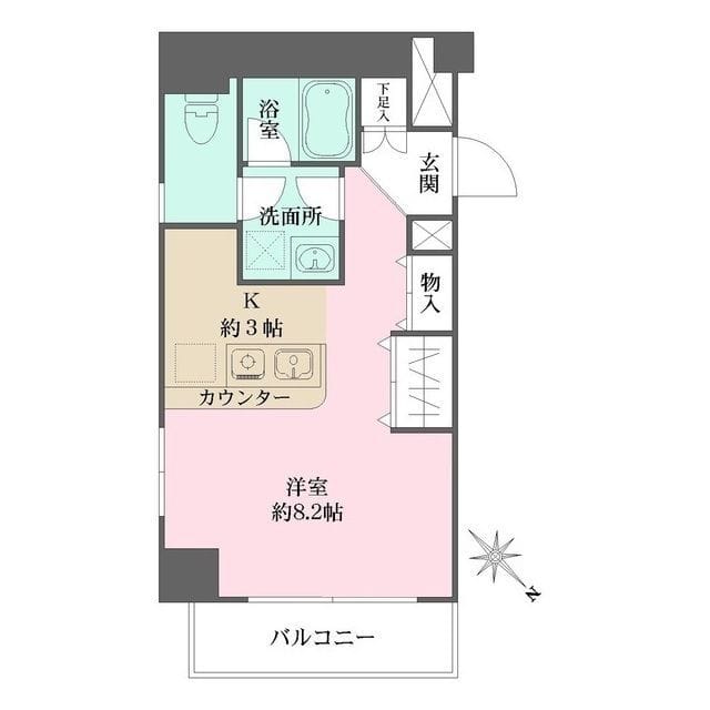 クリーンホームツルオカ 403 間取り図