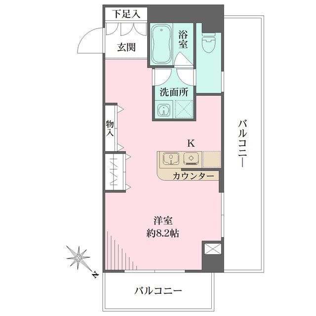 クリーンホームツルオカ 601 間取り図