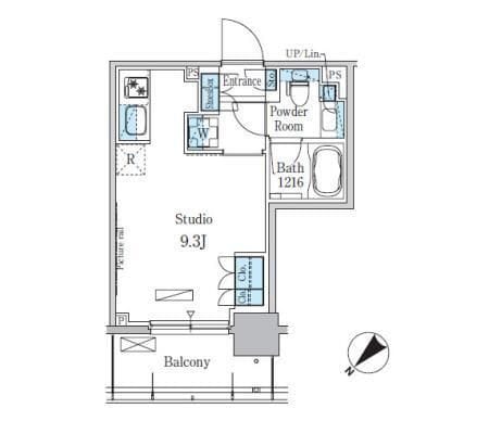 パークアクシス押上テラス 302 間取り図