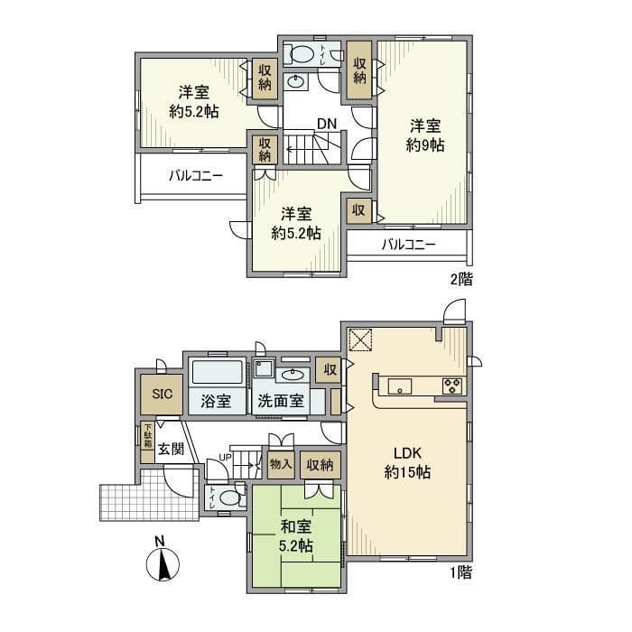 増尾戸建 0 間取り図