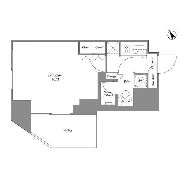 シーズンフラッツ大森西 0701 間取り図