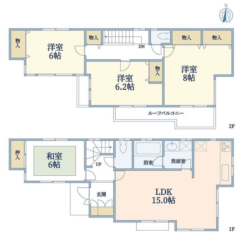 下井草1丁目戸建 25万円/なし/入力なし 間取り図