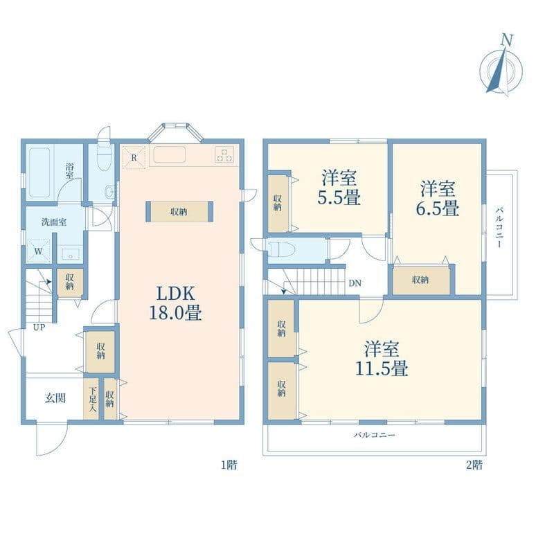 南馬込3丁目軽量鉄骨戸建 26.5万円/なし/入力なし 間取り図