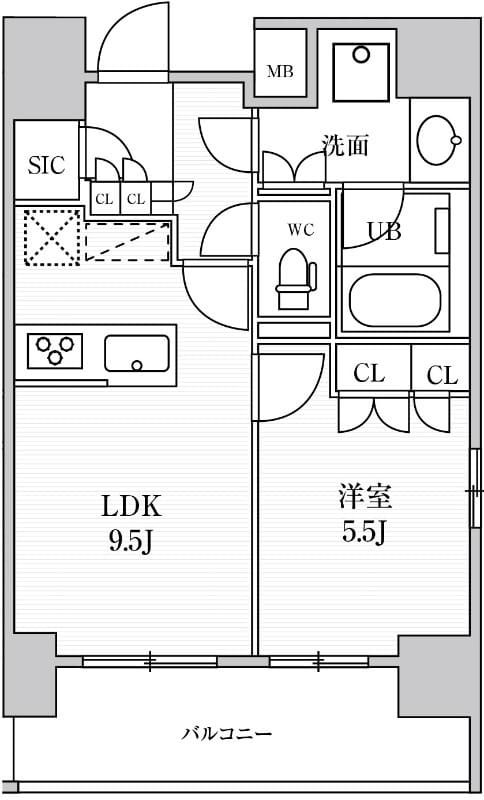 シーズンフラッツ上野稲荷町 1303