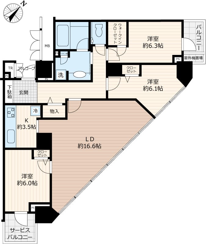 アップルタワー東京キャナルコート 2508