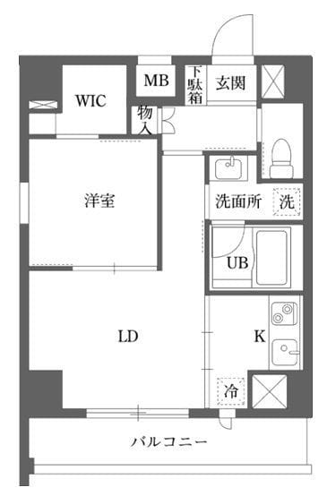 ダイナ大島 0601 間取り図