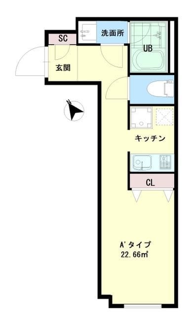 Premium RESIDENCE Akabane 403 間取り図