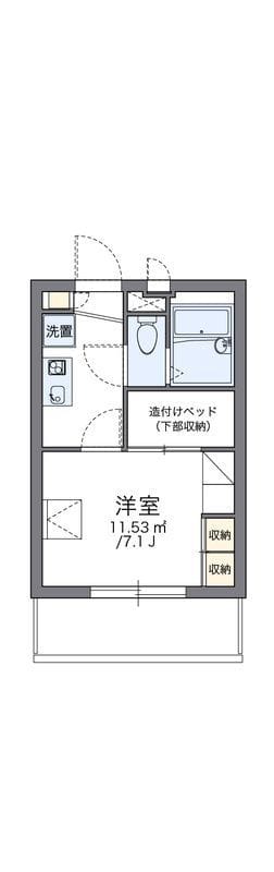 レオパレスマイム 102 間取り図