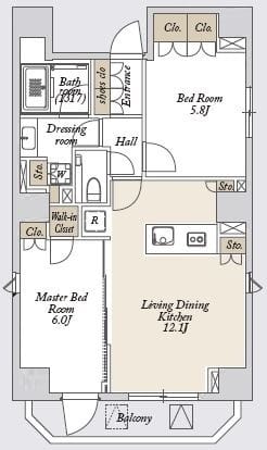 ミリアレジデンス浅草橋Ⅲ 1001