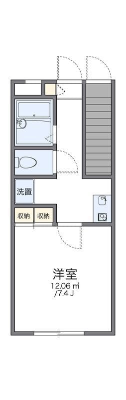 レオパレスパークサイドエイト 104 間取り図