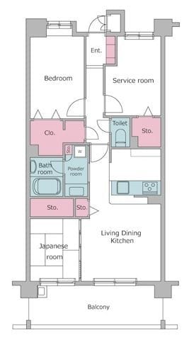 レジディア東松戸 0502 間取り図