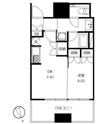 大崎ガーデンレジデンス 727 間取り図