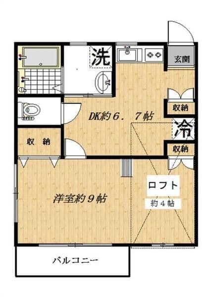 ポルタ上馬 202 間取り図