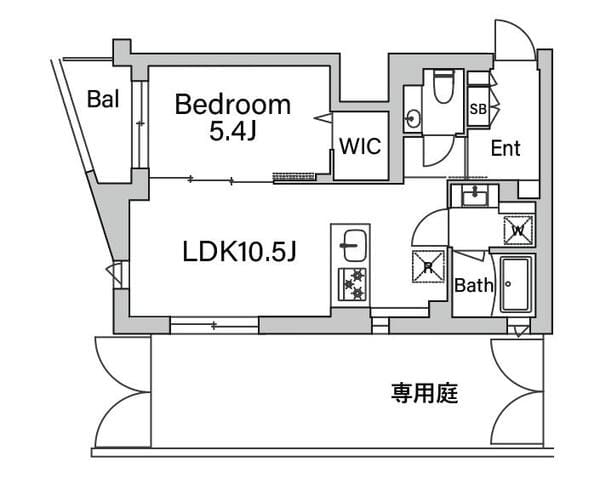 GranDuo経堂14 102 間取り図