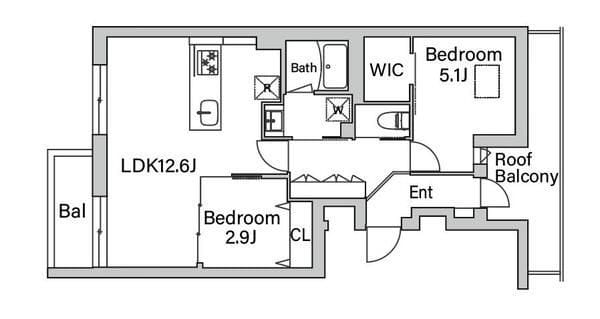 GranDuo経堂14 303 間取り図