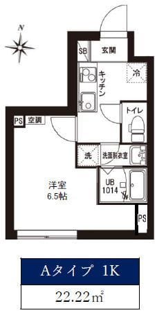 レピュア東大島駅前レジデンス 401 間取り図