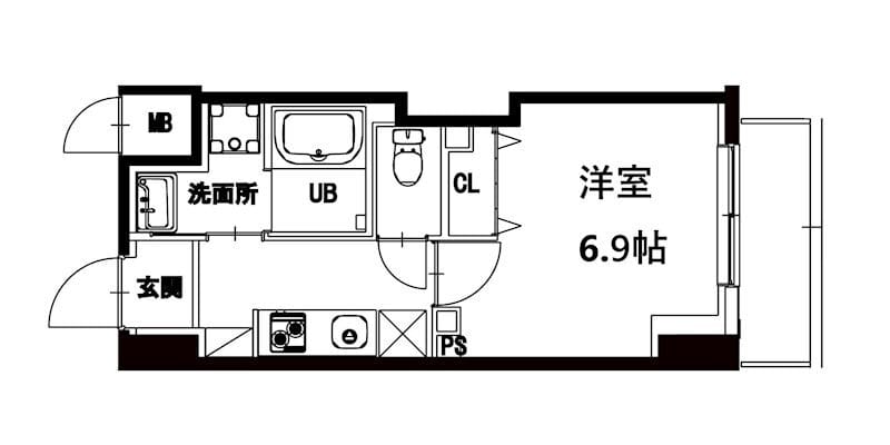 エム・グランヴィア駒形 502 間取り図