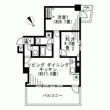 SOCIETY OPUS ONE 402 間取り図