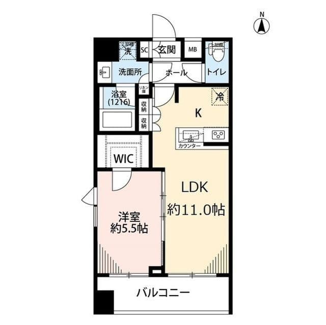 プレール・ドゥーク蔵前 706 間取り図