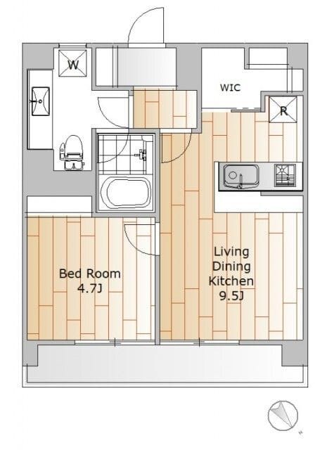 西小山ハイツ 405 間取り図