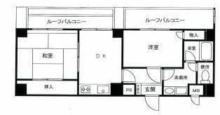 メイツ新宿なつめ坂 701 間取り図