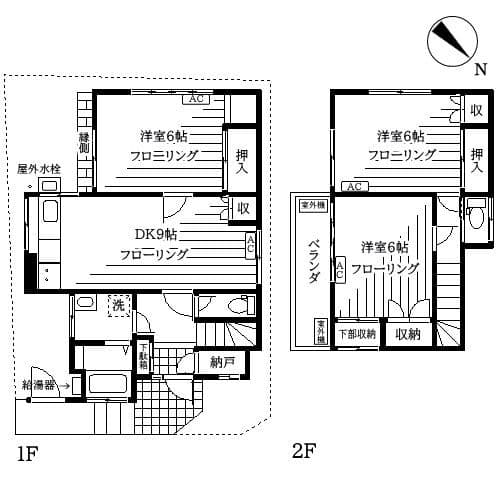 金澤邸 19.8万円/入力なし/入力なし 間取り図