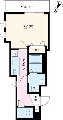 Brillo白山 202 間取り図