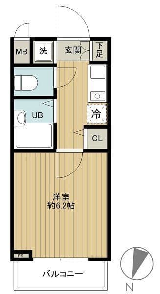 菱和パレス護国寺 702 間取り図