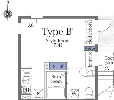SUERTE竜泉 202 間取り図